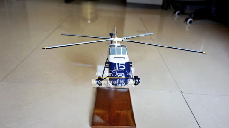 Model of Westland Wessex with detailed craftsmanship